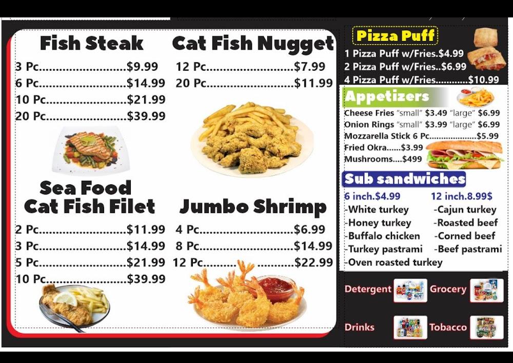 A. A. A. Food And Mini Mart Inc 12 Piece Cat Fish Nugget With Fries